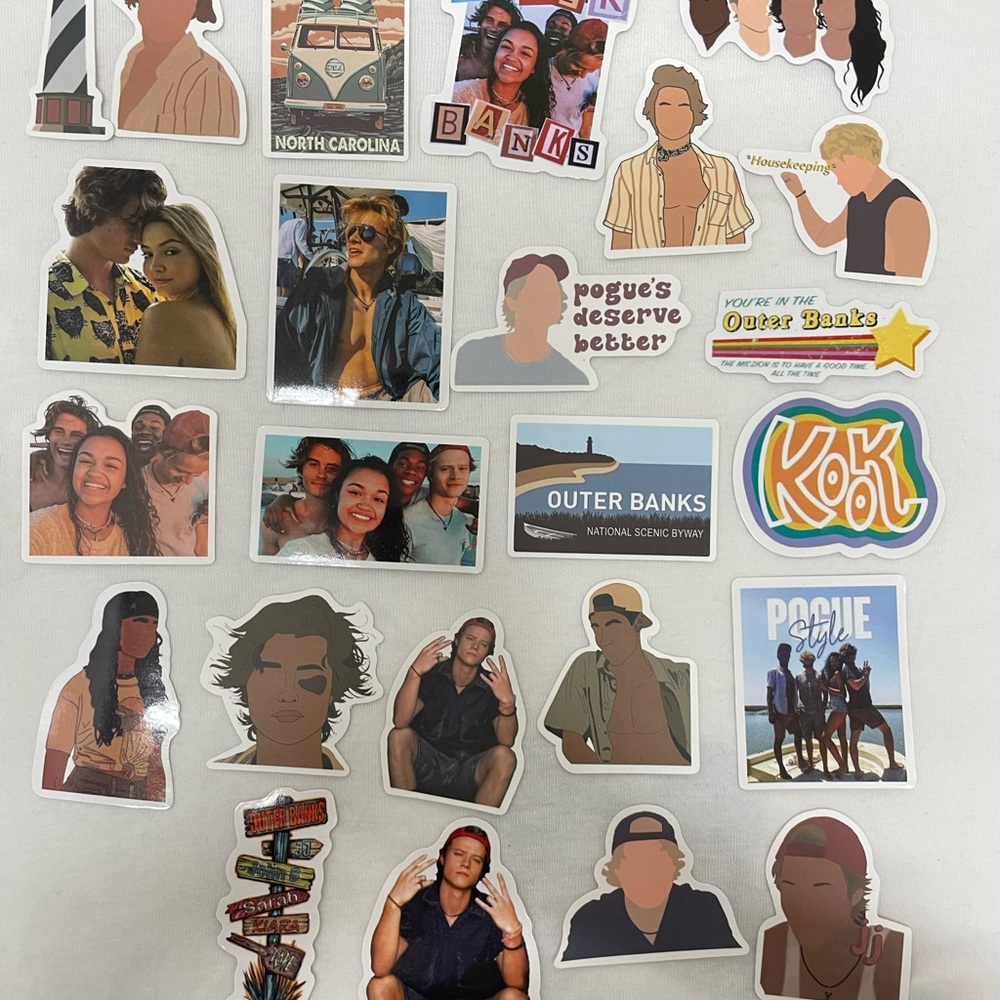 Outer Banks Themed Sticker Set